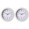 Clockswise 13.75 Inch Plastic White Round Silent, Non-Ticking Battery Operated Analog Wall Clock, 2PK QI004510.WT.2 - alternate 1